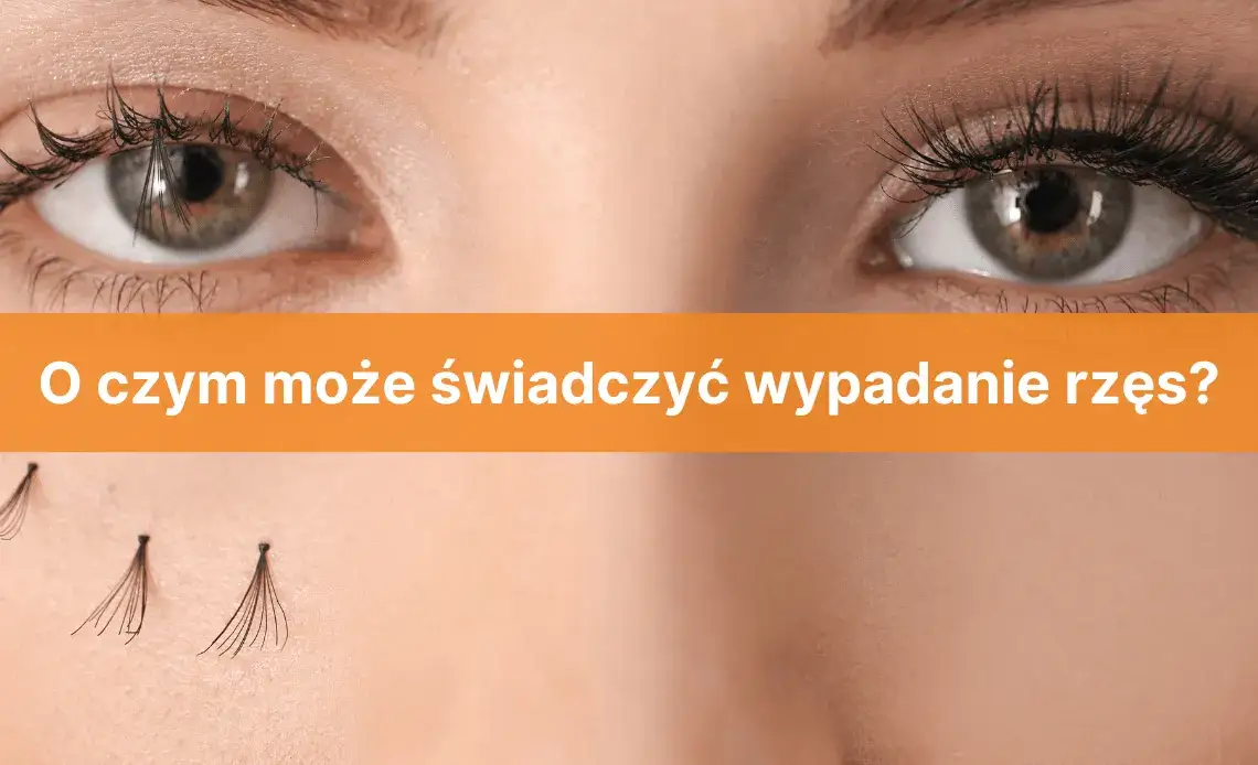 zdrowe rzęsy a nadmierne wypadanie porównanie