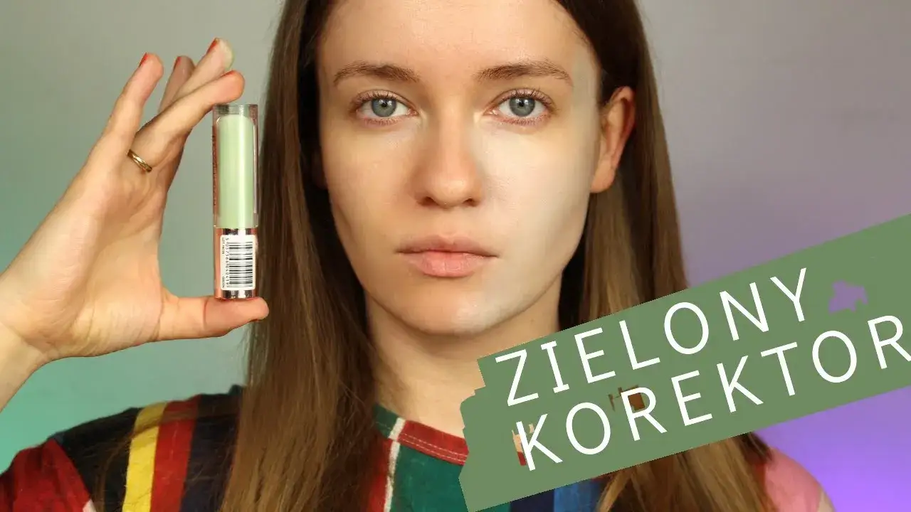 jak zamaskować pryszcza zielonym korektorem